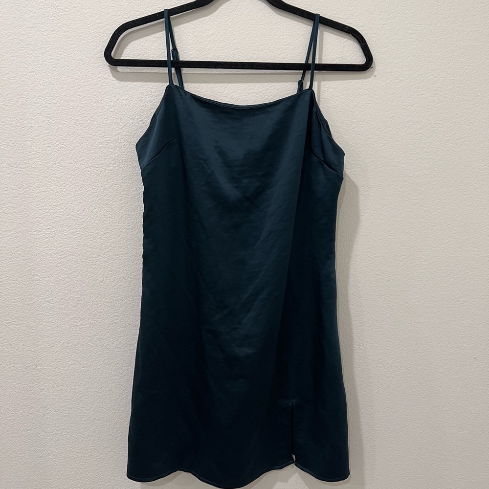 Silky Emerald Green Kendall+Kylie Dress